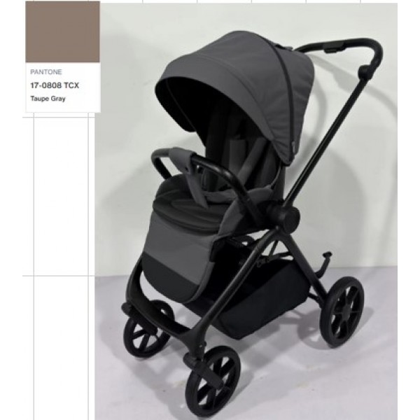 244526 Коляска дитяча ME 1191 CHLOE Nougat Beige прогулянкова, регул.ручка, регул.спинки, алюм.рама, коричн