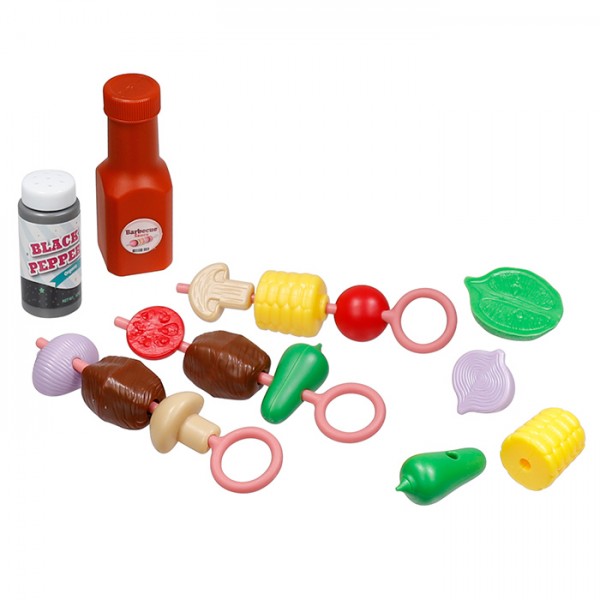 242773 Ігровий набір 111-01621-A020 гриль, продукти, шампури 3 шт., спеції, 18 прод., кор., 15-23-5 см.
