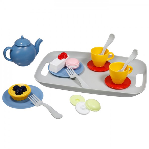 242778 Ігровий набір 111-90160-A010 наб.для чаювання,чайний сервіз на 2 особи,солодощі,20пред.,кор.,31-20,5