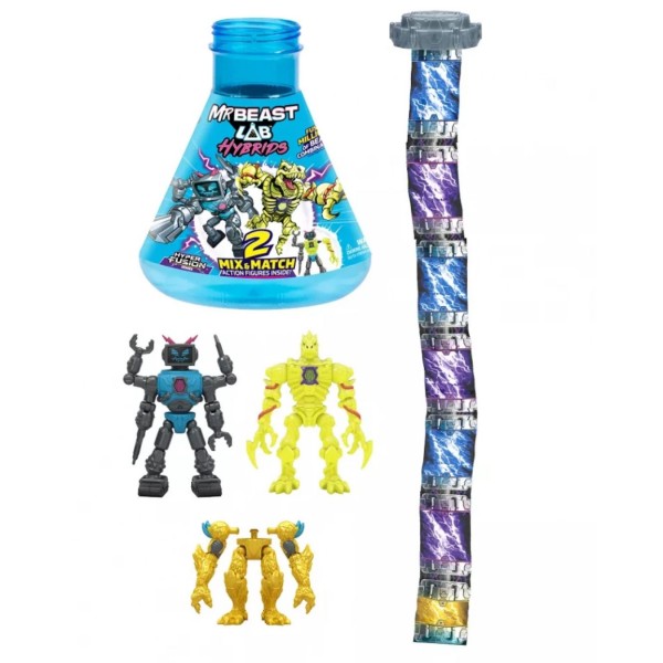 246861 Лабораторія "Гіперзлиття Робот-Тиранозавр-Дракон". Ігровий набір ТМ "MrBeast Lab"