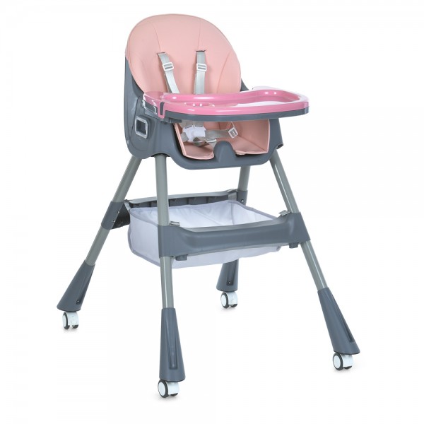 227570 Стульчик M 5722 Pink для годування, пласт., рожевий.