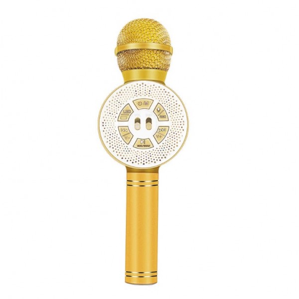 100537 Микрофон WS-669 (золотой в коробке)
