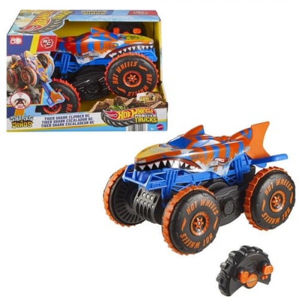 249485 Збільшена машинка-позашляховик 1:15 на радіокеруванні «TIGER SHARK CLIMBER» HOT WHEELS® Monster Trucks