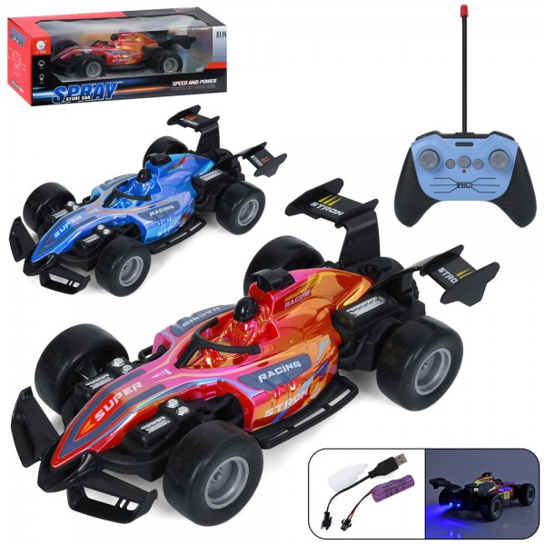 249119 Машина JT740 радіо/к,акум,1:14,пара/дим,світ,гум.колеса,USB,2 кольори,кор. 39,5-13-17см 