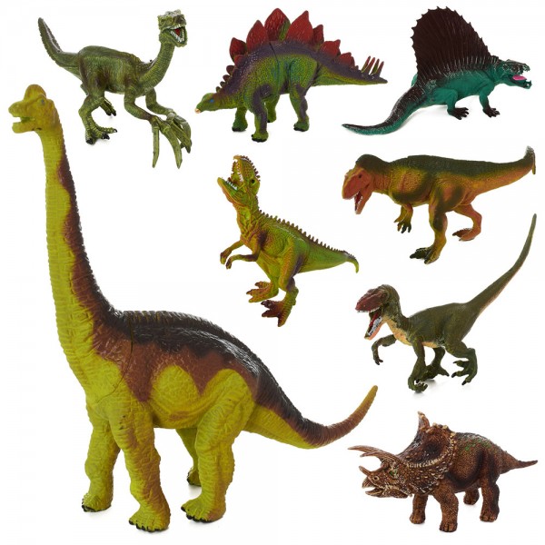 90476 Динозавр 699-12 8 видів, кул., 19-14-4 см.