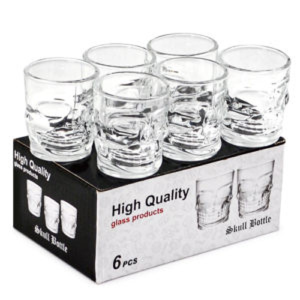 163971 Набір чарок "Череп" 6шт/наб 50мл., R29804-White