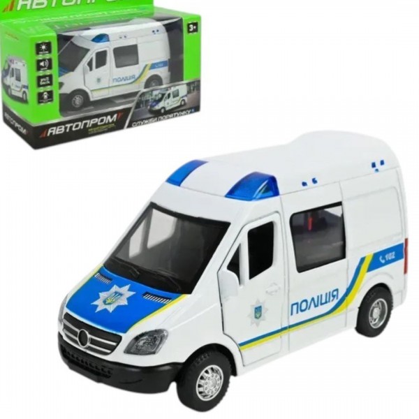 248437 Іграшка машина мет. АВТОПРОМ арт. AP7542,батар.,світло,звук,у короб.17*14*6,5см