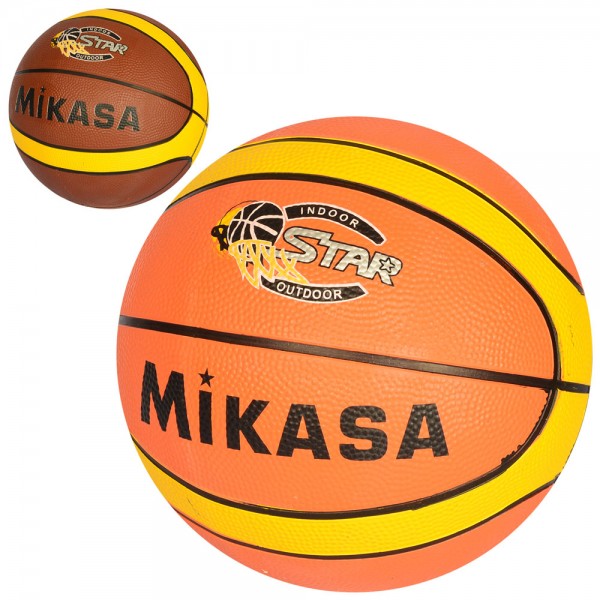 99017 М'яч баскетбольний VA 0058 розмір 7, гума, 12 панелей, 2 кольори, 580-600г, кул.
