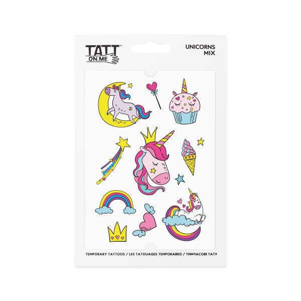 171355 Тимчасові тату TATTon.me Unicorns Mix