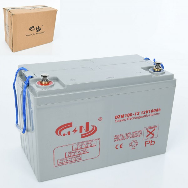 223878 Батарея 12V100Ah-GEL-BATTERY гелева, універсальна, DZM, 12V100Ah, 33-21,5-17 см.