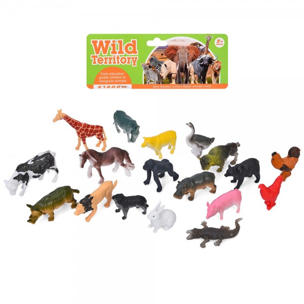 246541 Фігурка B15 набір тварин, 18шт, кул., 15-17-4 см.