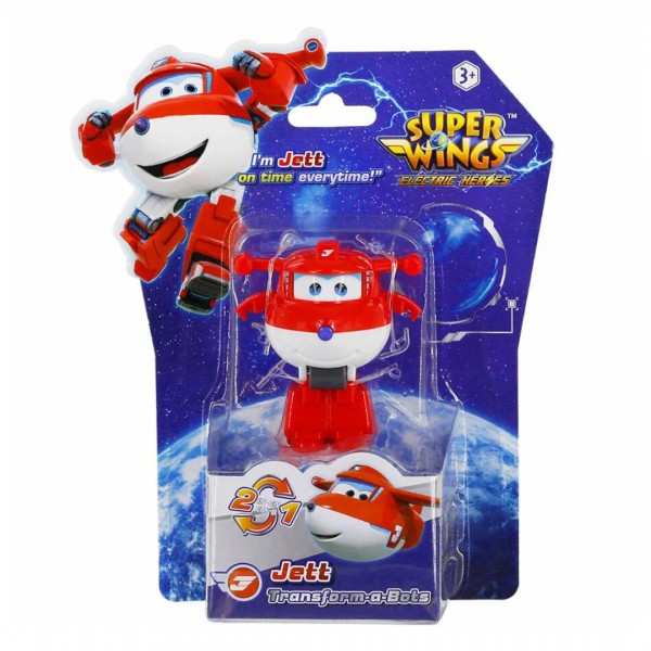233607 Ігрова фігурка-трансформер Super Wings Transform-a-Bots Джетт (Jett)