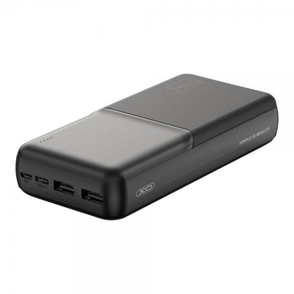 223769 Універсальна Мобільна Батарея Power Bank XO PR252 Lighted Mobile Power 20000 mAh (Чорний)