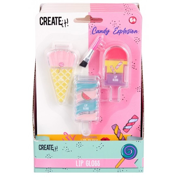 210046 Набір з 3-х блисків для губ ICECREAM CREATE IT! CANDY