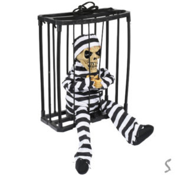 258498 Фігура анімована для Хелловіна "Clown Prisoner" 23.5*10.5*28см (3шт*АА не входять у комплект) R42545