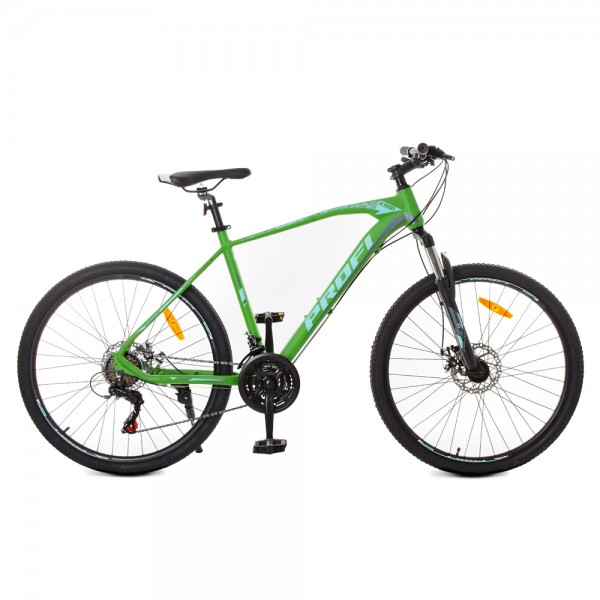 101584 Велосипед 26 д.G26VELOCITY A26.1 алюм. рама 19", SHIMANO 21SP, алюм. DB, зелено-чорний.