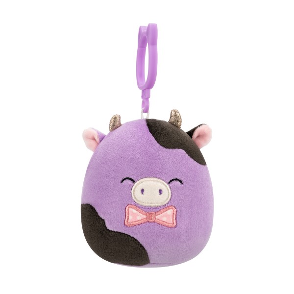 217602 М'яка іграшка на кліпсі SQUISHMALLOWS – КОРІВКА ОЛЕКСІ (9 cm)