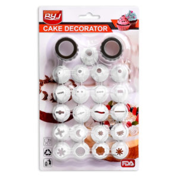 158911 Насадки для кондитерського шприца/мішка 23пр/наб 23*14см R88888