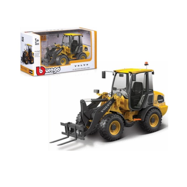 262281 Автомодель серії "Construction" - НАВАНТАЖУВАЧ VOLVO L25 З ВИЛАМИ