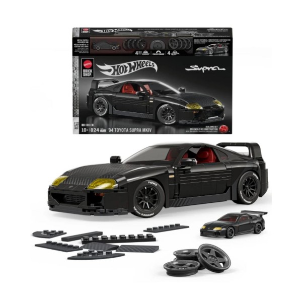 261092 Колекційна машинка-конструктор "Toyota Supra '84 MKIV" серії "Elite" Mattel Brick Shop