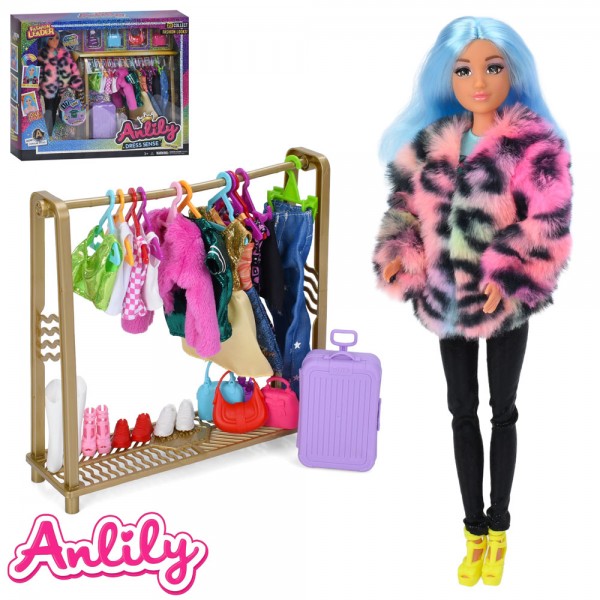 246577 Лялька з вбранням 616821 30см, шарнірна, валіза, сумки, взуття, кор., 41-33-8см