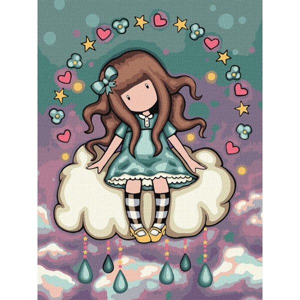 241232 Набір для розпису по номерах для дітей "April's Showers Santoro Gorjuss Collection" 30х40см