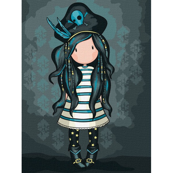241235 Набір для розпису по номерах для дітей "Black Pearl Santoro Gorjuss Collection" 30х40см