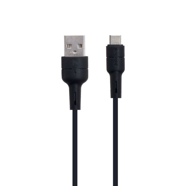 106528 USB Borofone BX30 Silicone Type-C Чорний