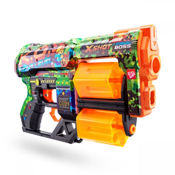 148140 Швидкострільний бластер X-SHOT Skins Dread К.О. (12 патронів), 36517B