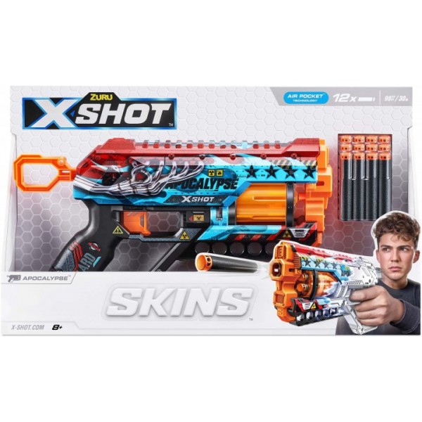 148144 Швидкострільний бластер X-SHOT Skins Griefer Apocalypse (12 патронів), 36561E