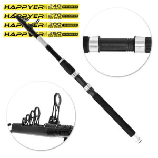 256547 Спінінг телескоп складане кільце "Happyer" 3.6м 100-250г SF24329-3.6