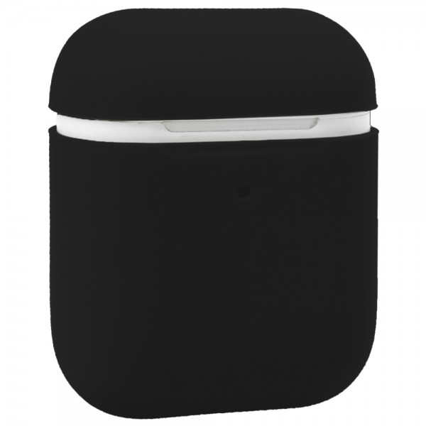 96874 Чехол для наушников Ultra Slim Silicone Case For Ейрподс 1/2, Black