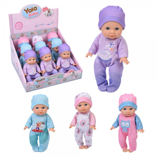 247129 Пупс YL2520A-B  3 види, 9 шт. в диспл., 30-18,5-31,5 см.