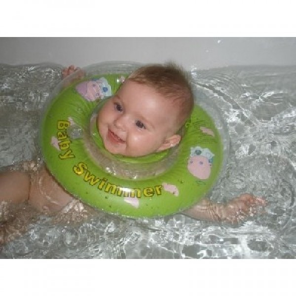177146 BabySwimmer круг на шию салатовий напiвколiр 0-24 мес