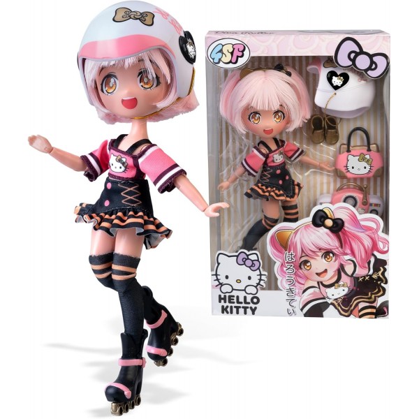 228261 Ігровий набір 4SF MANGA DOLLS серії "Hello Kitty" – ЗОЛОТА РОЛЕР ДІВА (з аксес.)