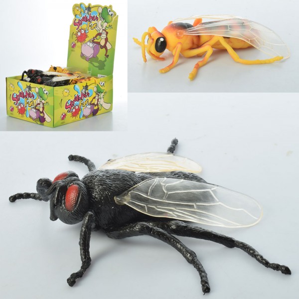 64578 Комаха A125-DB муха/бджола, 36 шт. (2 види) в диспл., 28-21-12,5 см.