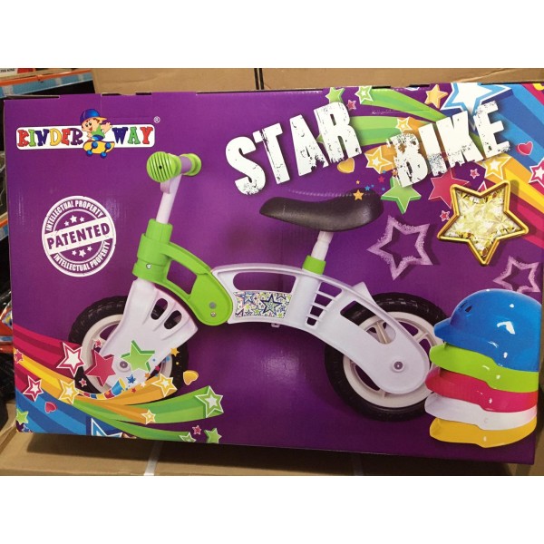 103368 Велобег зелено/желтый, STAR BIKE, колеса 10", EVA