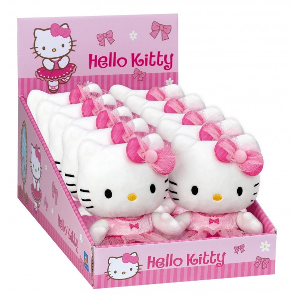 201358 М'яка іграшка Hello Kitty  балеріна 15 см в дисплеї