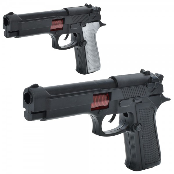 244873 Пістолет 0025-16-17 тріскачка, 2 види, кул., 27-18-3 см.