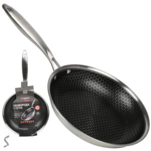 246733 Пательня з антипригарним покриттям "Соти" d28*5см інд. дно 10383-28