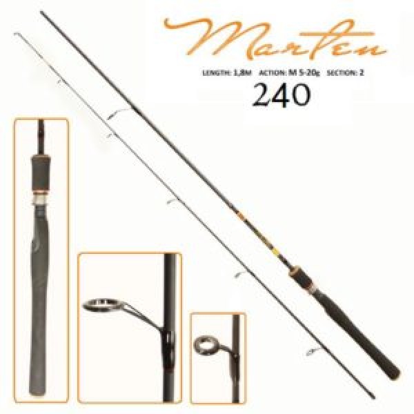 98535 Спінінг штекер "Marten" 2.4м 5-20г 2к SF24000 (25шт)