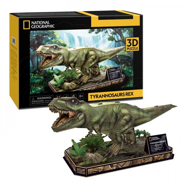 150039 CubicFun Тривимірна головоломка-конструктор National Geographic Dino "Тиранозавр Рекс", DS1051h