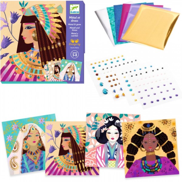 248888 Djeco Набір для творчості аплікація фольгою "Коштовні прикраси", арт. DJ09527