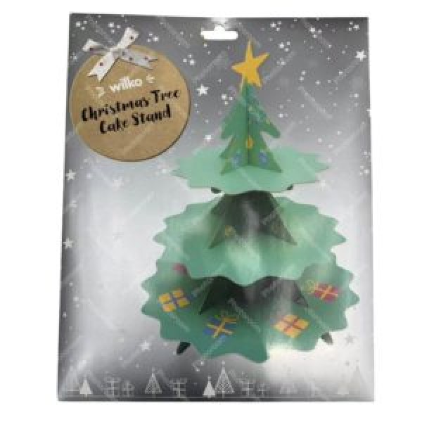 260842 Стенд для капкейків/десертів "Christmas Tree" 3яр 26*28см