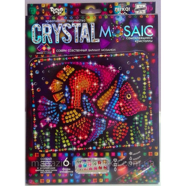 62277 Набір креативної творчості "CRYSTAL MOSAIC" №9 рибка