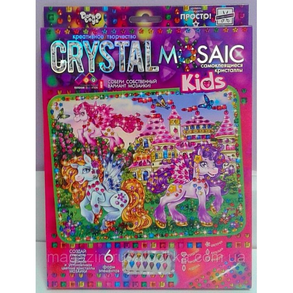 71462 Набір креативної творчості "CRYSTAL MOSAIC KIDS" №4 поні біля замку