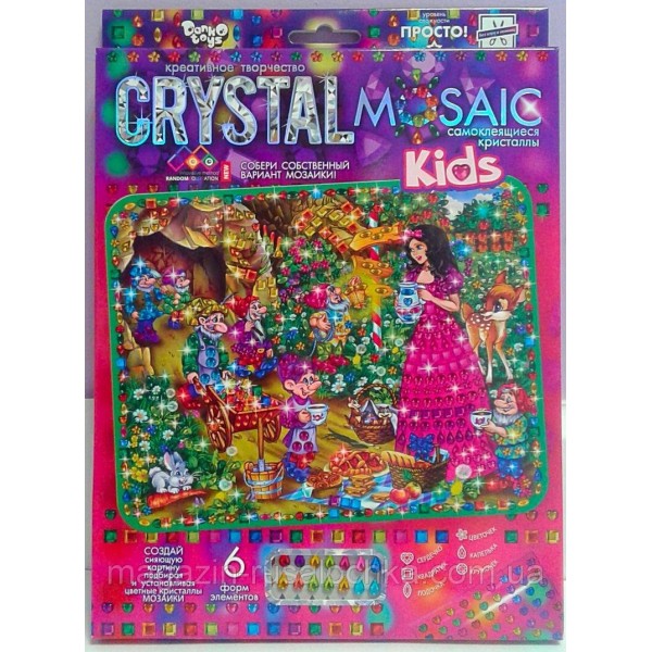 71464 Набір креативної творчості "CRYSTAL MOSAIC KIDS" №7 білосніжка