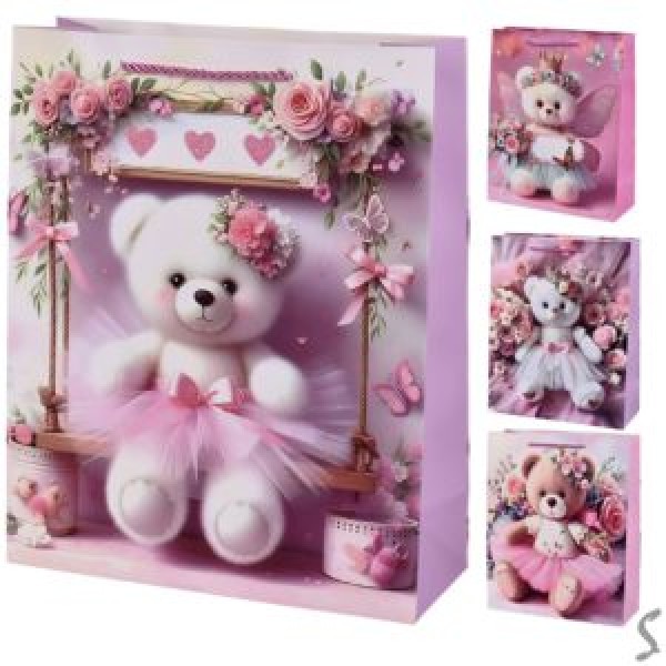 245163 Пакет подарунковий паперовий S "Teddy" 18*23*10см R98406-S