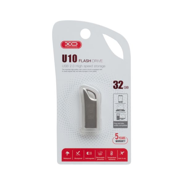 105888 USB Flash Drive XO U10 32GB (Стальной)