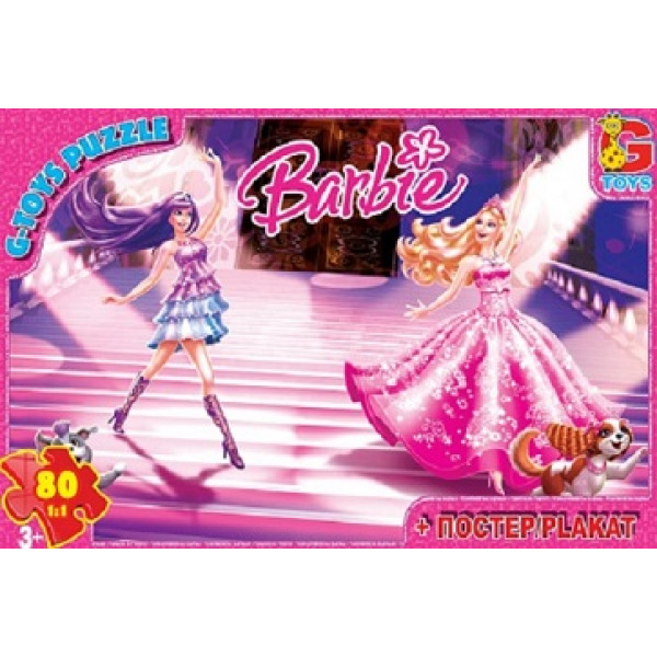 24857 Пазли із серії "Barbie", 80 елементів ТМ "G-Toys" BB004